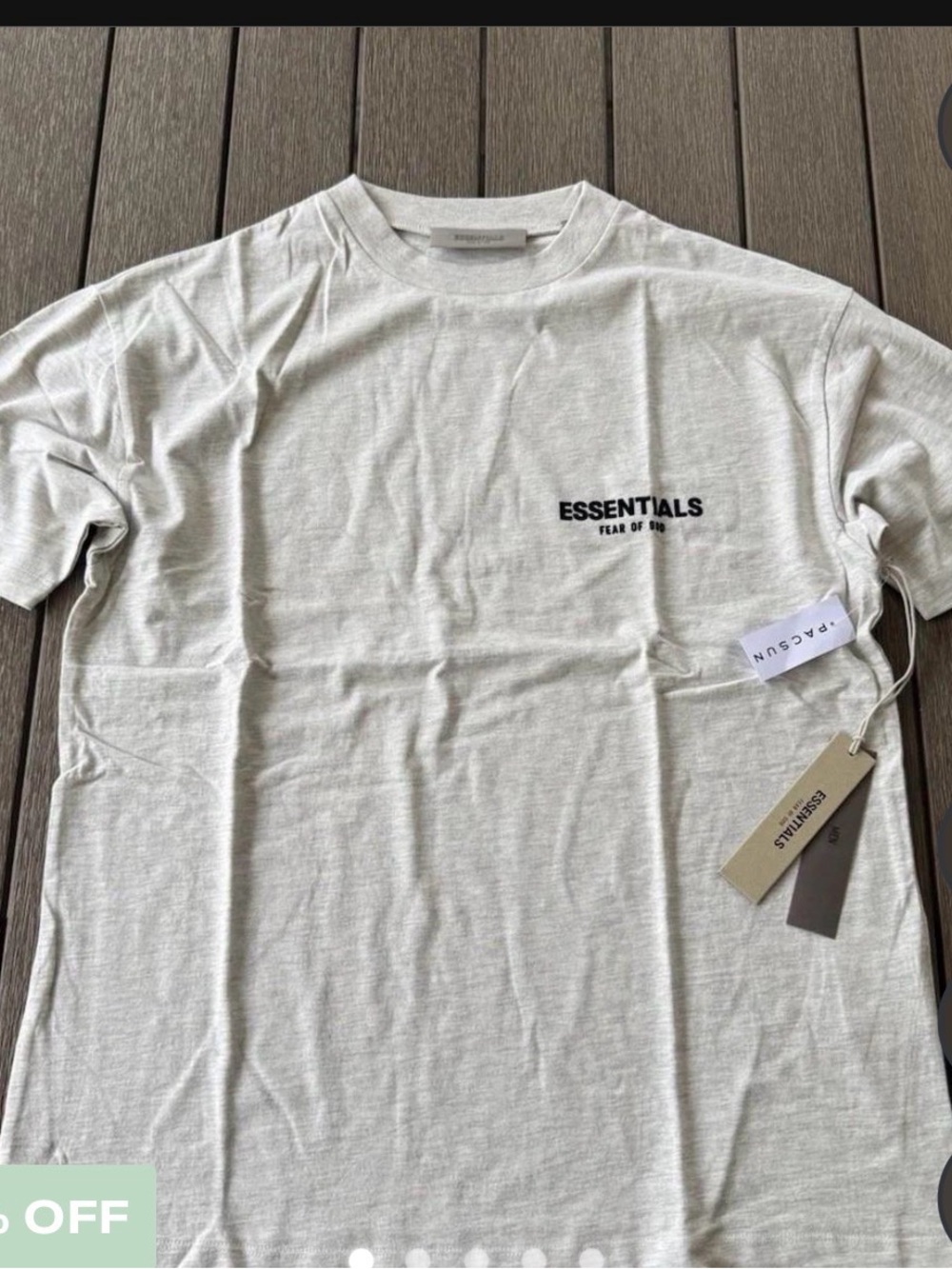 Essentials Short-Sleeve Tee in Light Gray